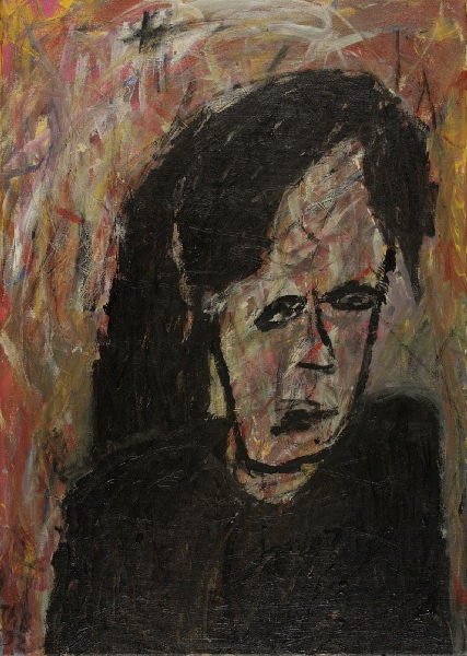 Thomas Bindl, Bueste 1, 2012, 70x50cm, Acryl - Leinwand